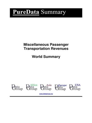 cover image of Miscellaneous Passenger Transportation Revenues World Summary